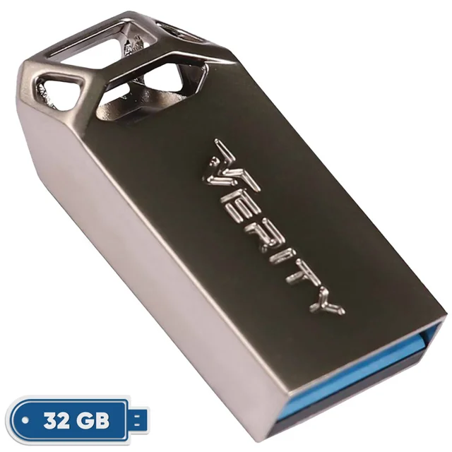 فلش مموری 32 گیگابایت وریتی مدل V-819 با رابط USB 2.0، بدنه فلزی مقاوم و ضد خش، سرعت انتقال 3-1.webp